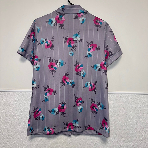 Sz S/M VINTAGE 70s Andea of New York WAITRESS TOP Shirt Uniform Thick Poly USA - Picture 13 of 14